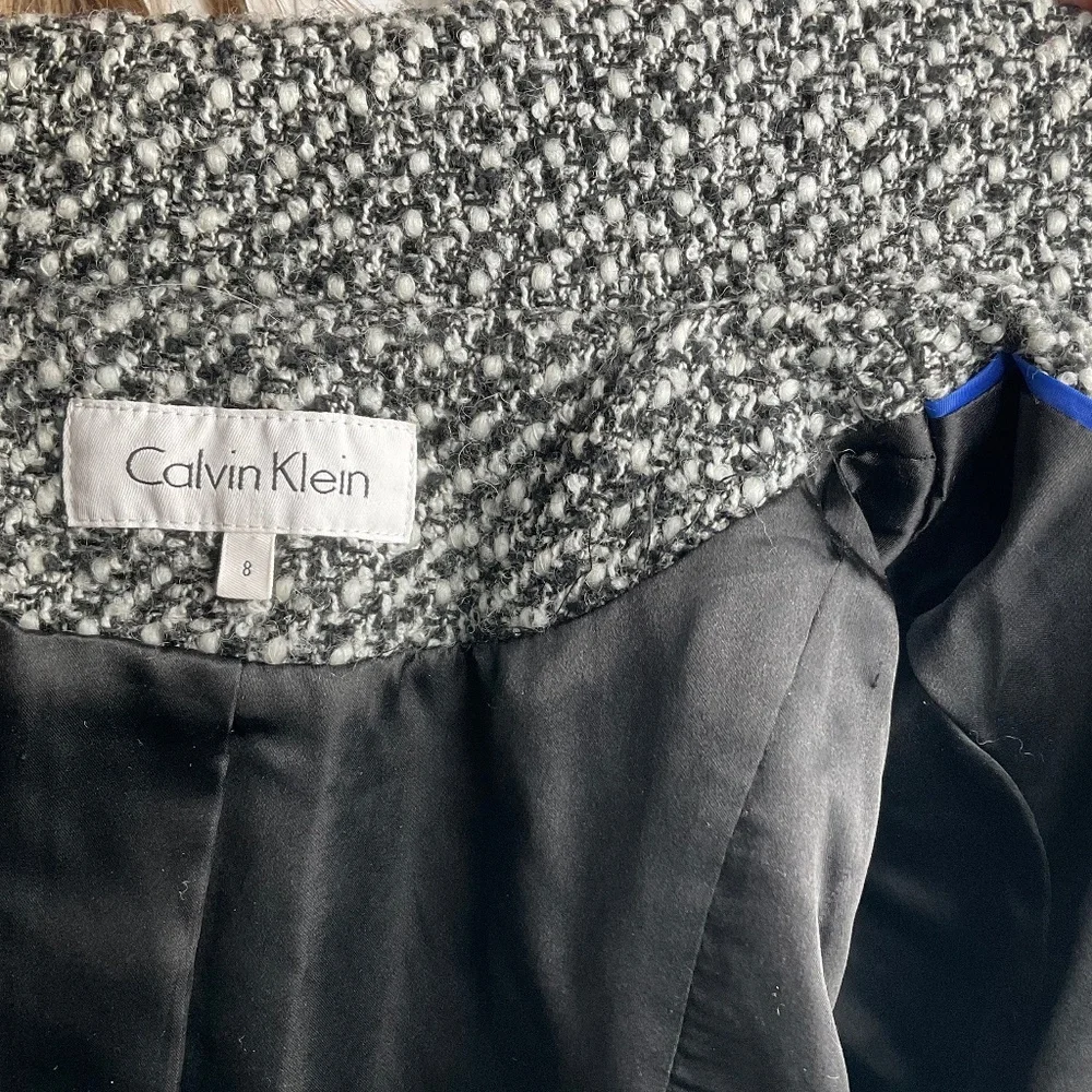 Calvin Klein Tweed Coat - Picture 6 of 6